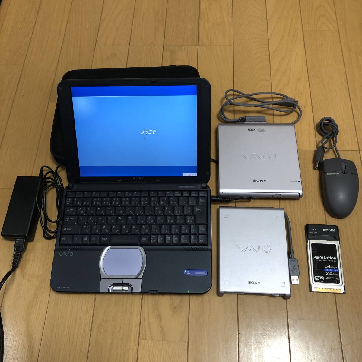 完動品/専用バッグ有】10.4型 バイオノートSR PCG-SRX3E/BD【Sony Vaio