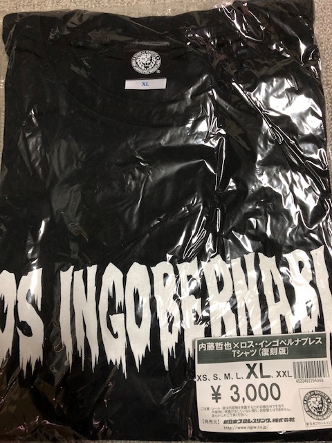 新日本プロレス 『内藤哲也×ロス・インゴベルナブレス Tシャツ』復刻版 XL