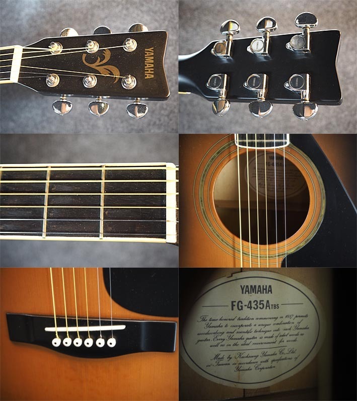 TBS YAMAHA アコースティックギター FG-435A ヤマハ FG-435 ケース付 TBS YAMAHA アコースティックギター FG-435A ヤマハ FG-435 ケース付