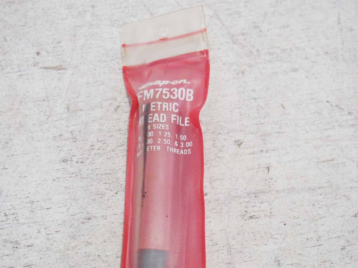 0115-02☆未開封 Snap-on(スナップオン)ねじ山修正やすり TFM7530B
