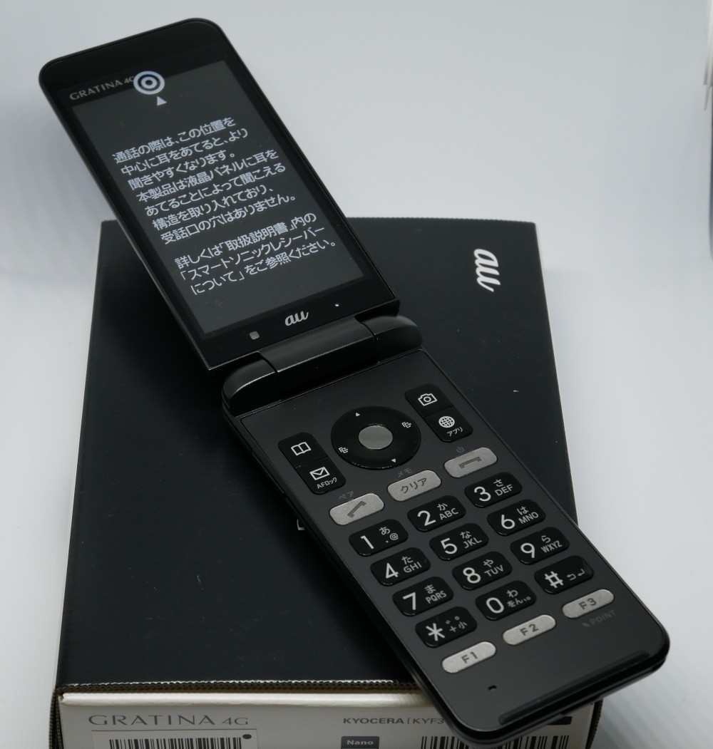 au GRATINA 4G KYF31 BLACK 未使用品☆ KYF31 GRATINA 4G ブラック au