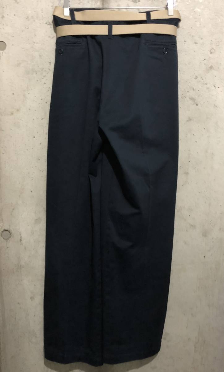 MAISON EUREKA メゾン エウレカ リメイク チノパン ネイビー ベルト
