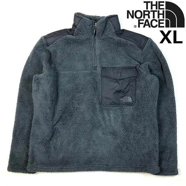 【正規新品】THE NORTH FACE ノースフェイス◆GRVLNDSSHRPA◆シェルパフリースジャケット プルオーバー【USA限定】(XL)黒灰 181205 85