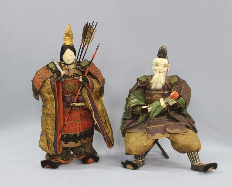 即決！◇ 江戸時代 五月人形 神功皇后 武内宿禰 2体セット 武者人形