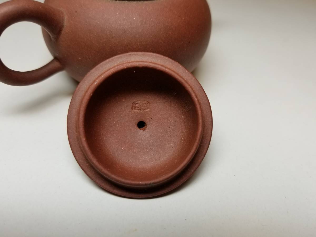 急須 朱泥 紫泥 唐物 茶壺 中国宜興 在銘 中国 中国古玩 紫砂