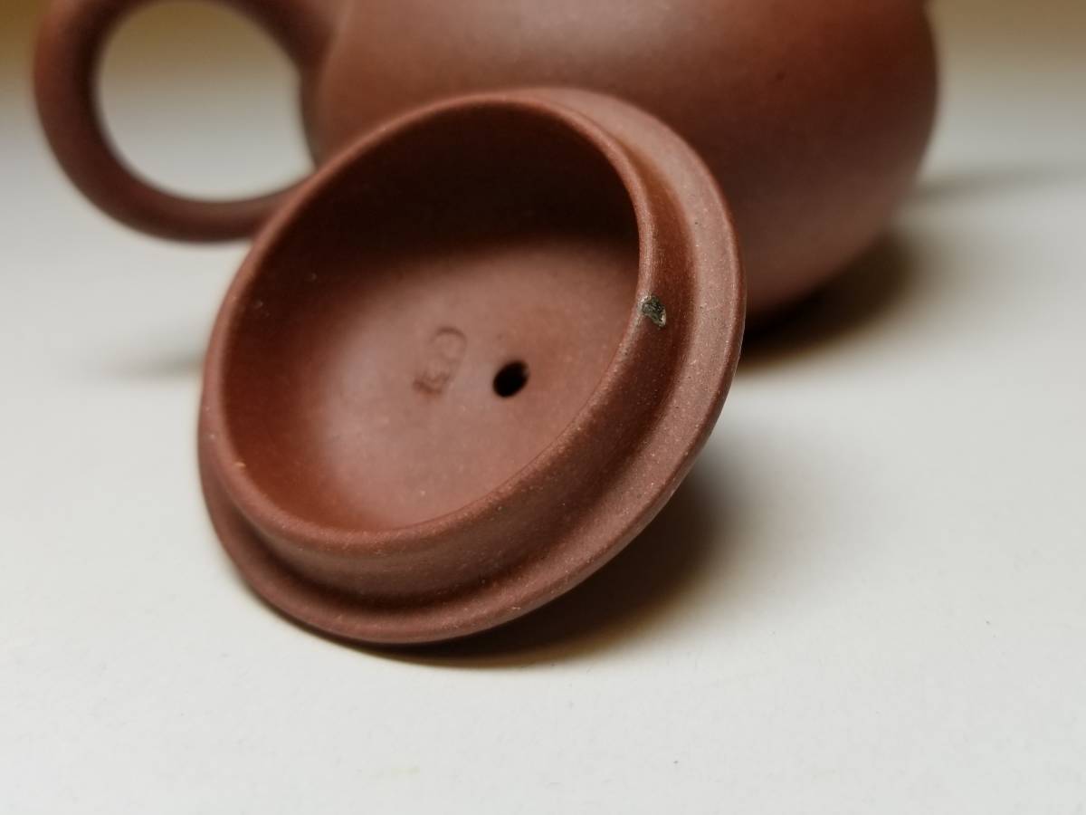 急須 朱泥 紫泥 唐物 茶壺 中国宜興 在銘 中国 中国古玩 紫砂