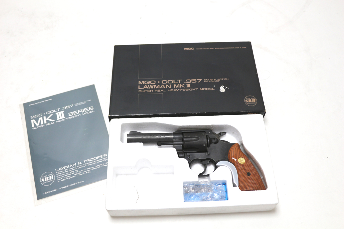 ☆11-0482】□中古□MGC COLT 357 LAWMAN MK3 パイソン ローマンⅢ HW