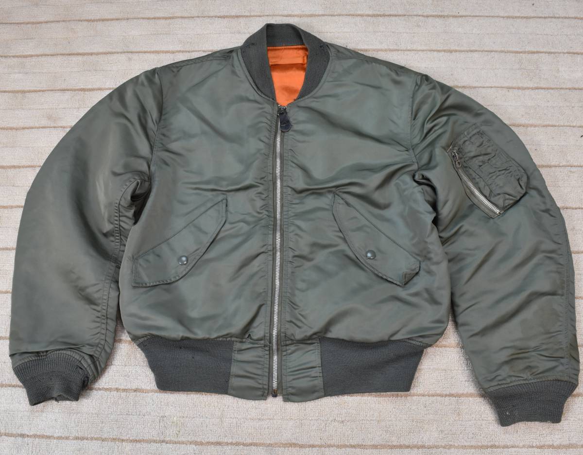 70s L2bフライトジャケット 米軍実物 米軍 実物 70s L2B ビンテージ フライト ジャケット ALPHA社 空軍 支給