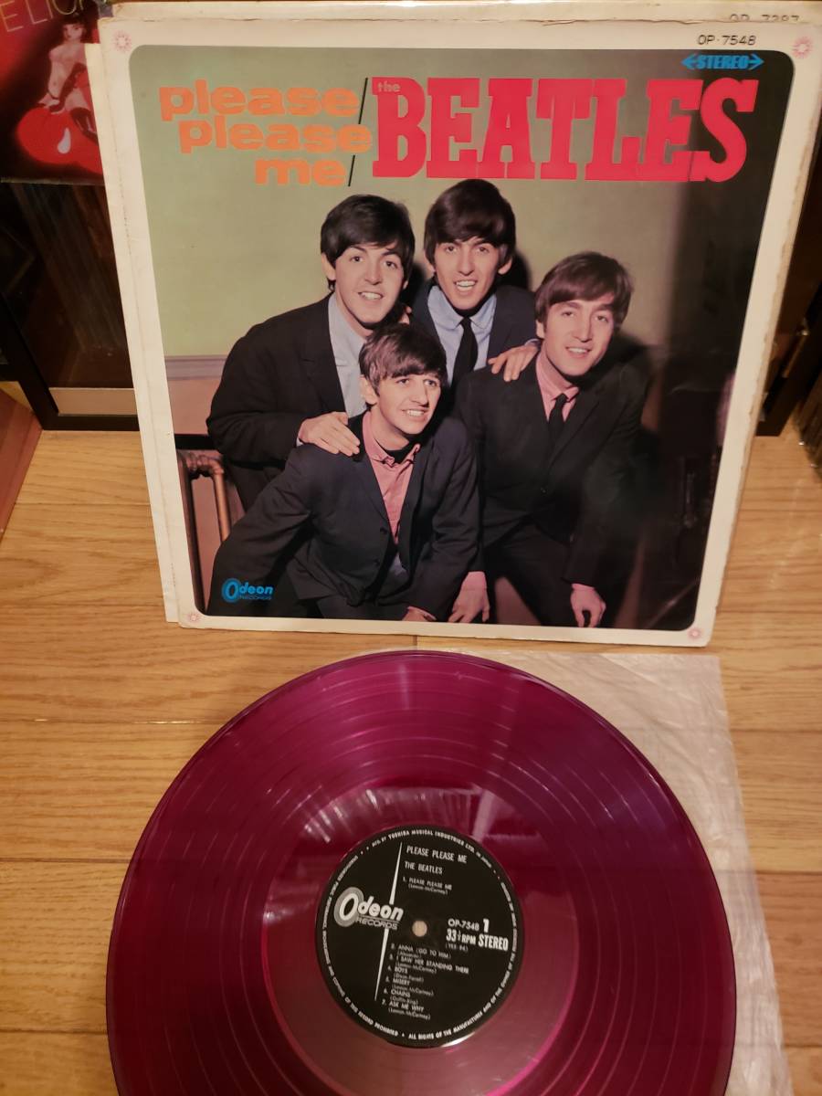 PLEASE Please Me - ⁄ ME)希少赤帯赤盤 ◉ビートルズ○来日記念