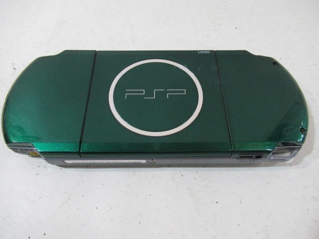 ■SONY Ver6.60 スピリティッドグリーン PSP-3000 バッテリー ソフト1本付き ソニー ぼくのなつやすみ2 動作品■！！
