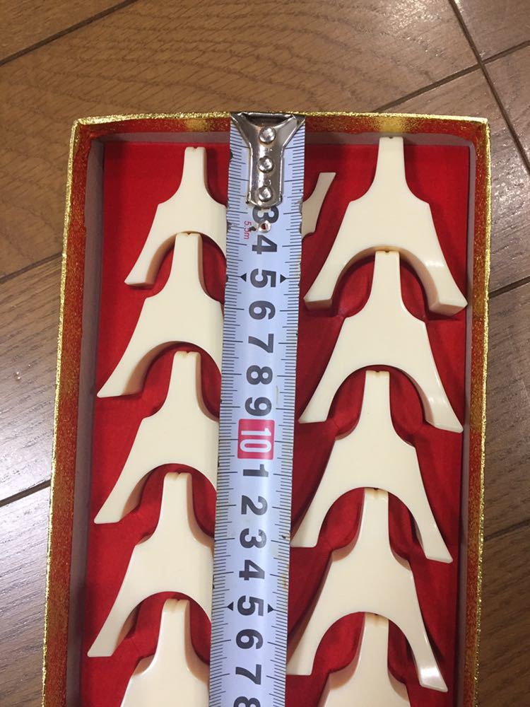冨士一琴柱 高級品 白梅 13絃用 16個 箱付 和楽器 小物