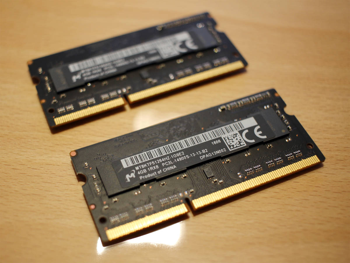 iMac Late2015付属 DDR3メモリ 1867MHz 4GB×2