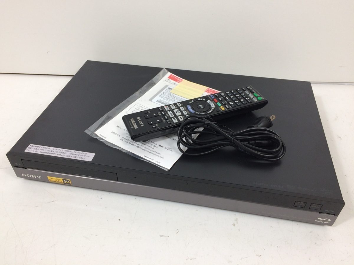 SONY ソニー ブルーレイディスク/DVDレコーダー 1TB BDZ-AT970T リモコン動作不良 ユーズド