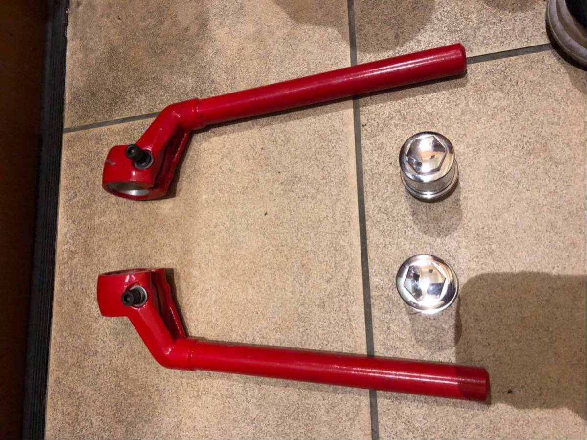 CBX純正 タイプ ハンドル 赤＋延長キット① ハンドル CBX400F 
