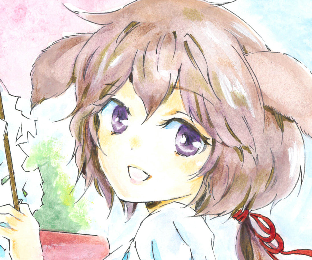 水彩 オリジナル手描きイラストボードa４サイズ うさぎ耳の巫女 手描きイラスト 売買されたオークション情報 Yahooの商品情報をアーカイブ公開 オークファン Aucfan Com