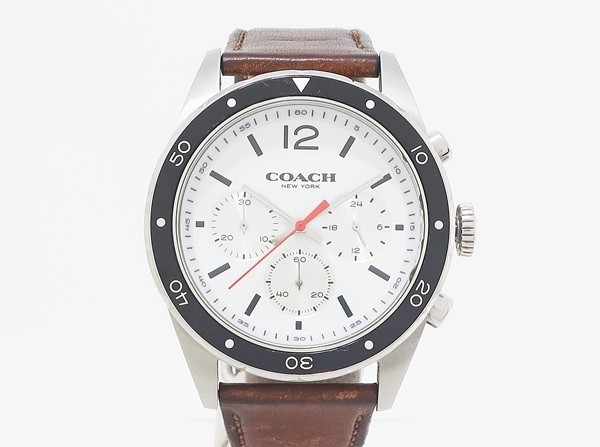 □【COACH コーチ】クロノグラフ メンズ クォーツ腕時計 メンズ 腕時計 クロノグラフ 30代 メンズ腕時計（ブランドコーチ・文字盤の種類クロノグラフ クロノグラフの通販