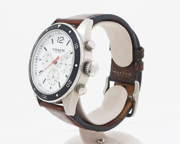 □【COACH コーチ】クロノグラフ メンズ クォーツ腕時計 メンズ 腕時計 クロノグラフ 30代 メンズ腕時計（ブランドコーチ・文字盤の種類クロノグラフ クロノグラフの通販