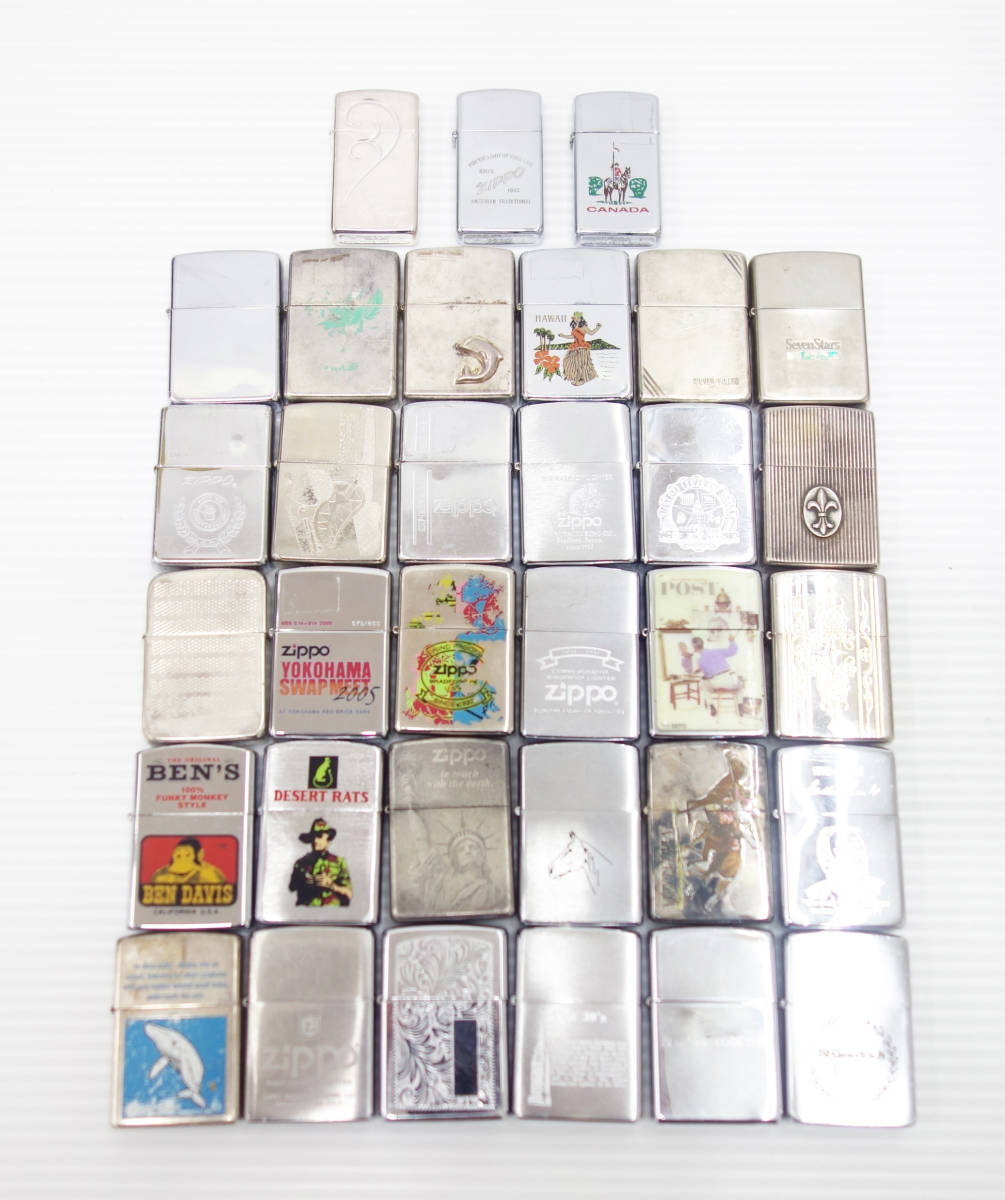  B16 現状品 ZIPPO ジッポー オイルライター ミックス ホース 自由の女神 デザイン シンプル シルバーカラー ③ 33点セット まとめ(その他)｜売買されたオークション情報、yahooの商品情報をアー Zippo
