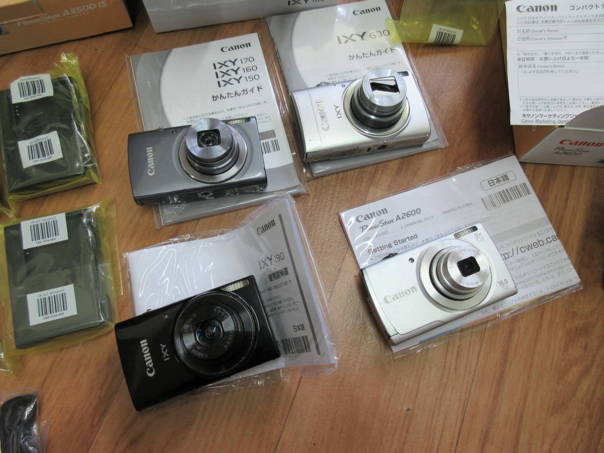 CANON デジカメ IXY 190・160・630、PowerShot A2600 ジャンク