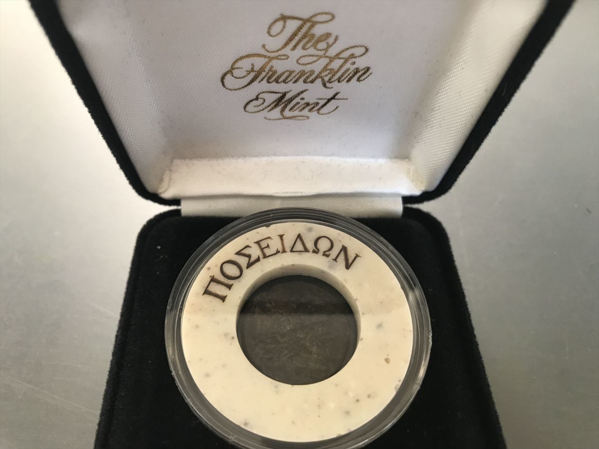 MilestoneMintアファメーション飲酒コイン | インスピレーションを与えるAAチップメダリオン | 回復期の地味な男性と女  オリュンポス山の古代コイン ポセイドン フランクリンミント ◇◇ 古代ギリシャコイン ◇◇ 【 ポセイドン 】