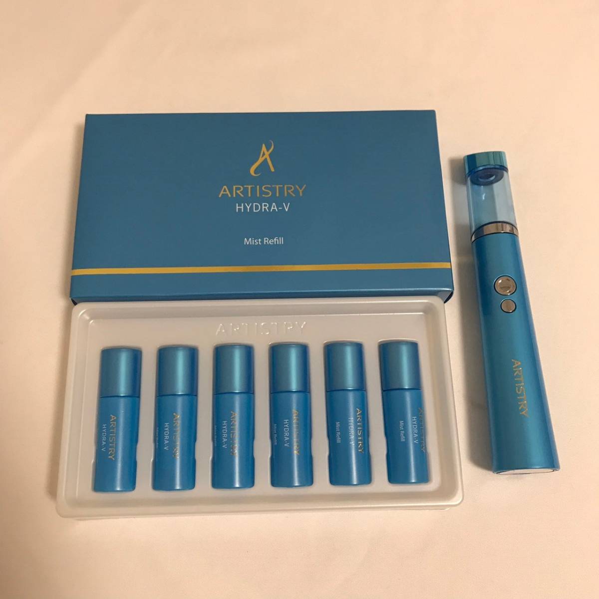新品 アムウェイ ハイドラ アクアミスト　美顔器＆ミスト レフィル(ミスト美顔器用化粧水)9ml×6個