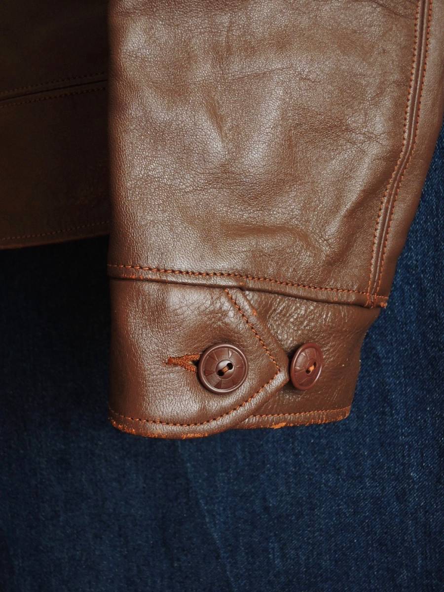 希少旧リアルマッコイズJOE McCOYジョーマッコイ茶ブラウン茶芯肉厚  