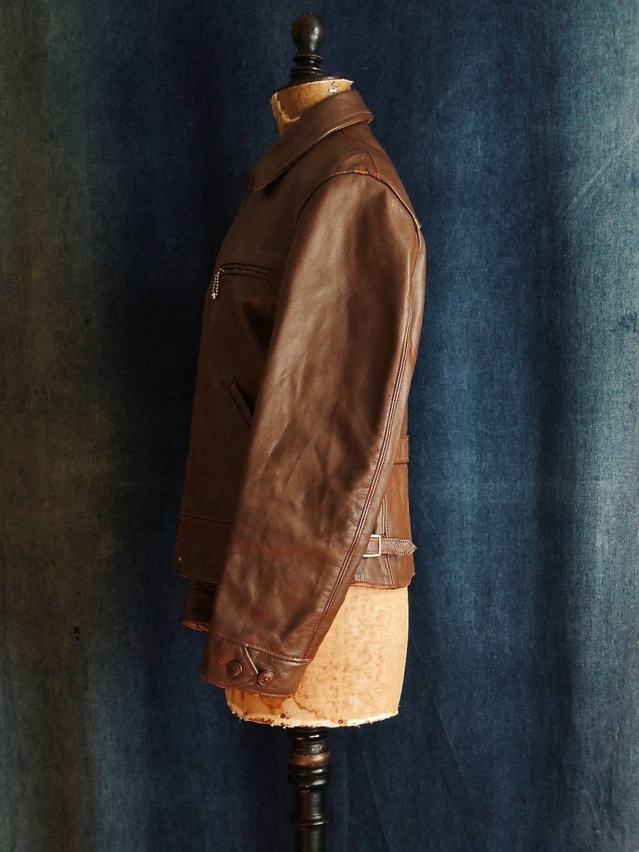 希少旧リアルマッコイズJOE McCOYジョーマッコイ茶ブラウン茶芯肉厚  