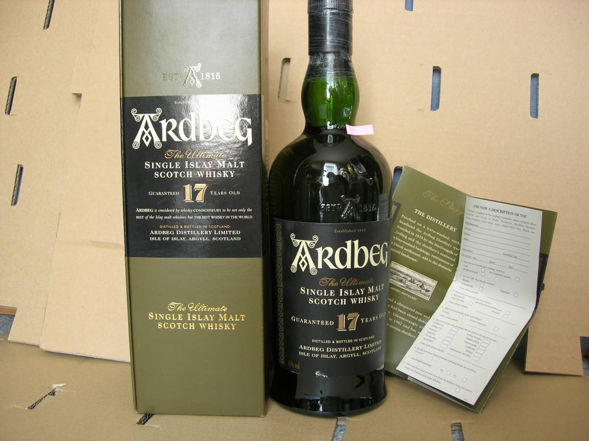700ml アードベッグ 箱付 - 17年 40% 公式通販 Yahoo!オークション 1円