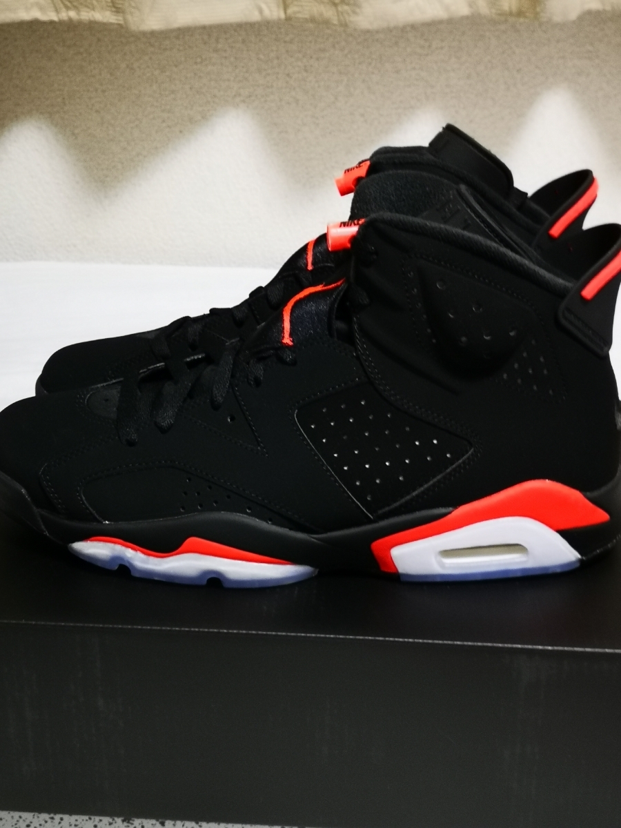 新品　28㎝　nike air jordan 6 og black infrared　ナイキ　エア　ジョーダン　ブラック　インフラレッド