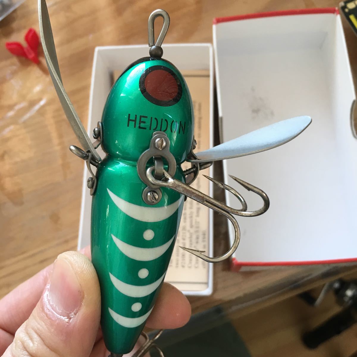 Heddon Musky 2150 Wooden Crazy Crawler SO Color Hard Lure Topwater