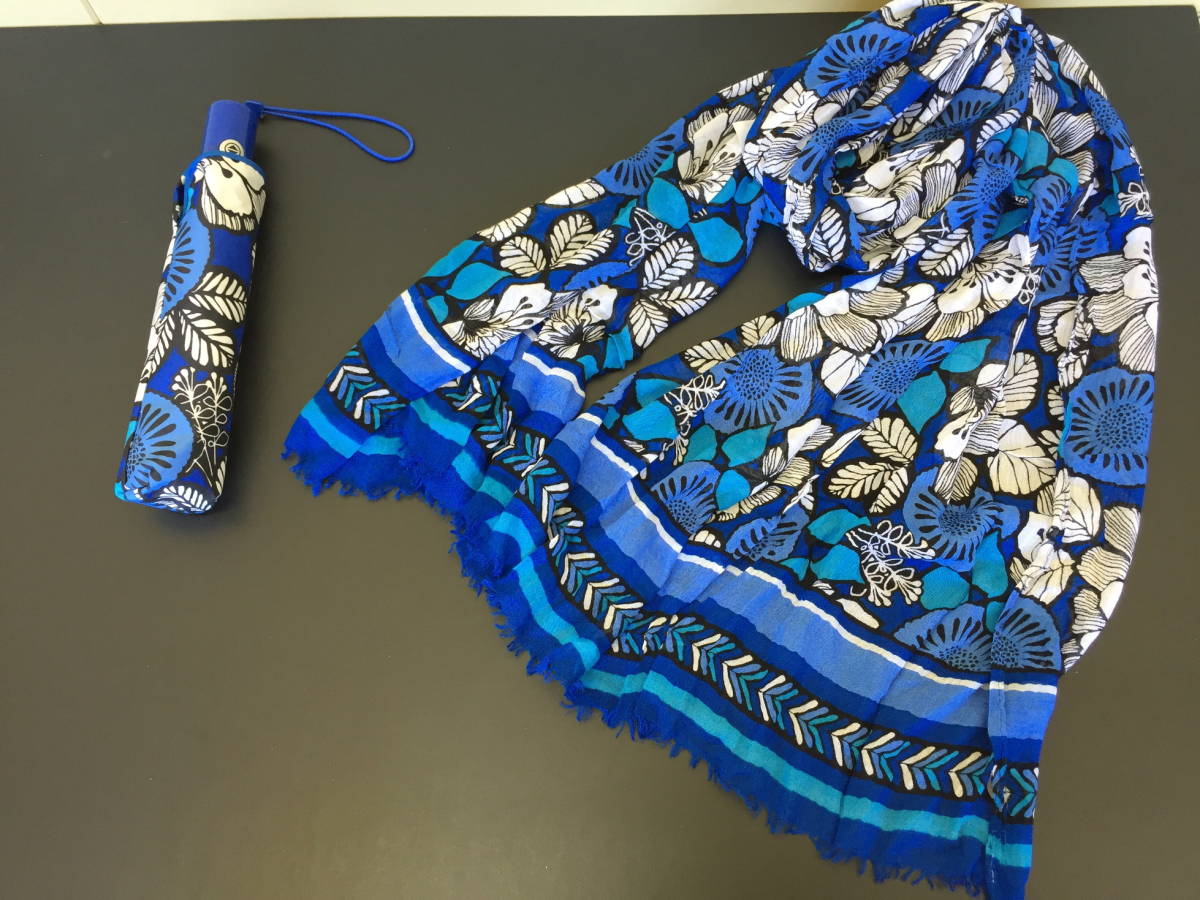 ☆k203 ヴェラ・ブラッドリー Vera Bradley 158 折り畳み傘＆ストール 