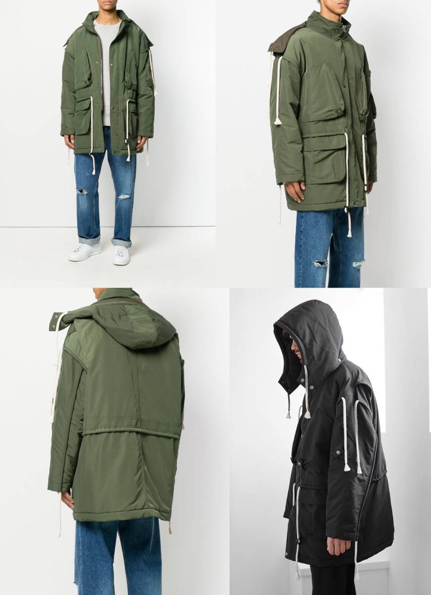新品□48□マルジェラ 17aw□ビッグシルエット□モッズ コート 