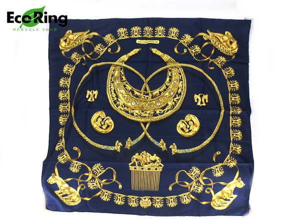 エルメス カレ90 LES CAVALIERS D'OR 黄金の騎士 - メルカリ 1円