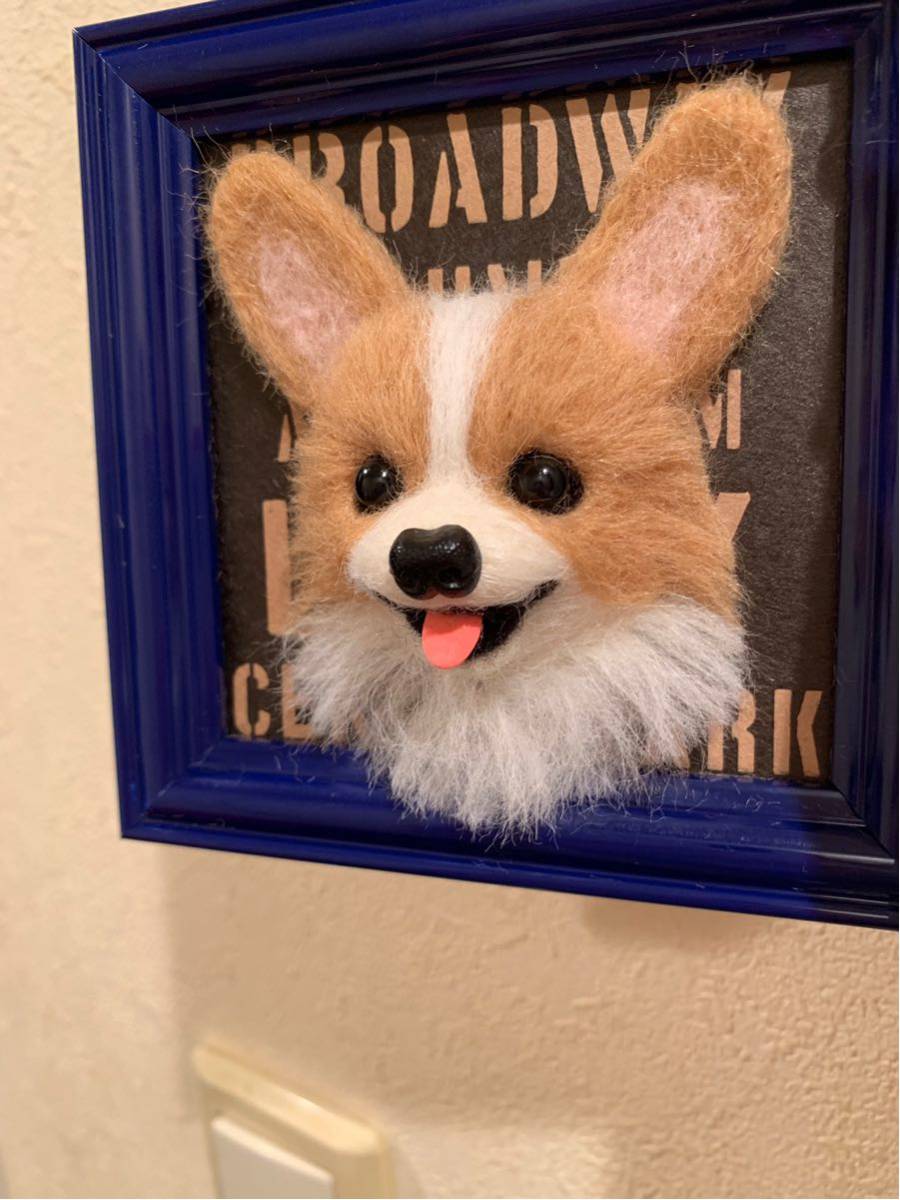 羊毛フェルト＊犬＊コーギー＊ハンドメイド＊フォトスタンド＊インテリア_3