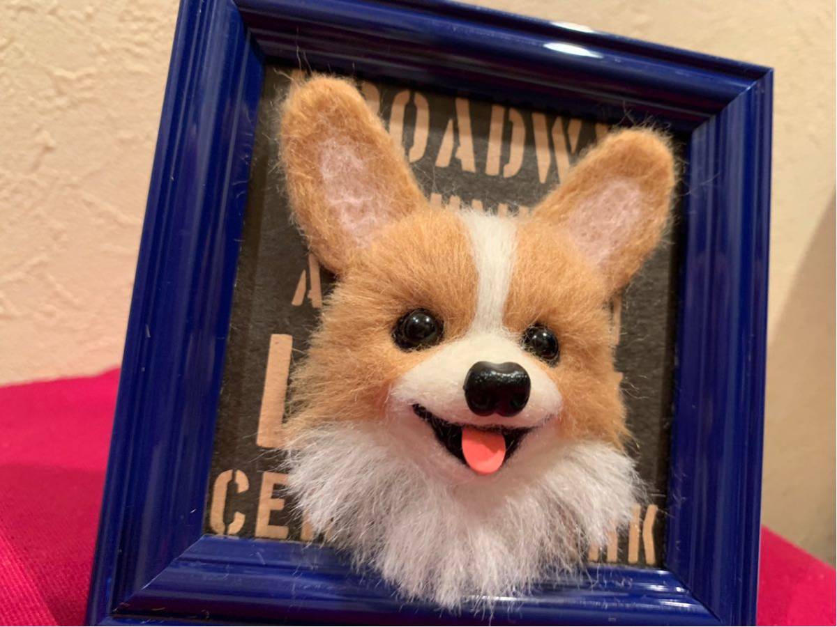 羊毛フェルト＊犬＊コーギー＊ハンドメイド＊フォトスタンド＊インテリア_5
