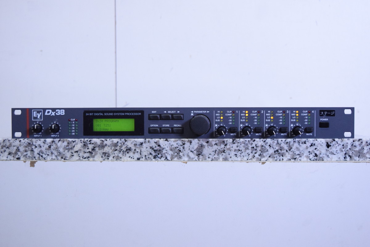 【送料1000円!!】Electro-Voice エレクトロボイス システムプロセッサー DX38 EV