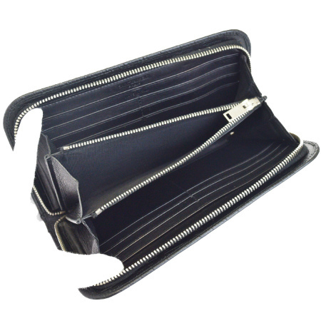 中古】 外美品 サンローラン SAINT LAURENT ラウンドファスナー 長財布