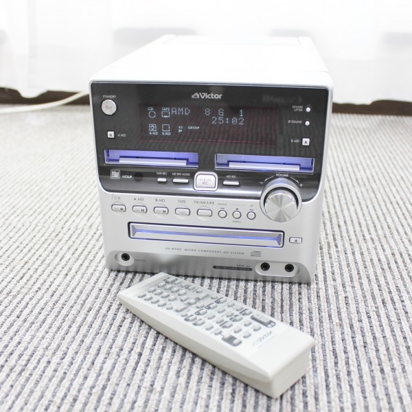 優良動作品 ビクター CD ダブルMDコンポ UX-W500 CA-UXW500 Victor UX