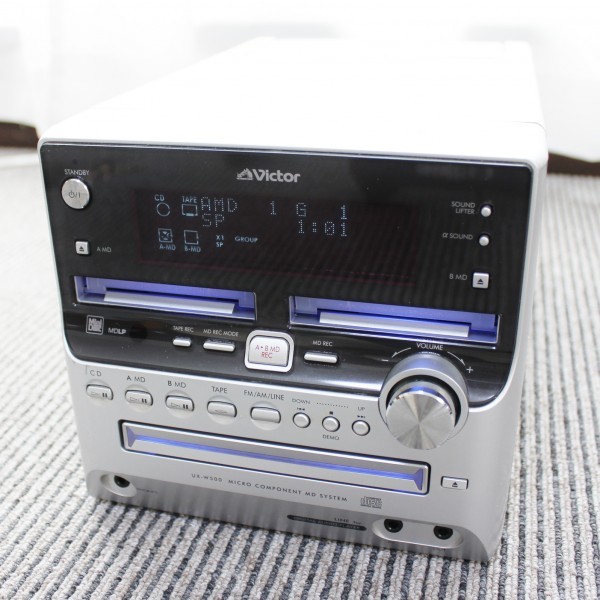 Victor ビクター DVD/MD/TAPE コンポ オーディオ機器 【美品】Victor ビクター DVD/MD/TAPE コンポ