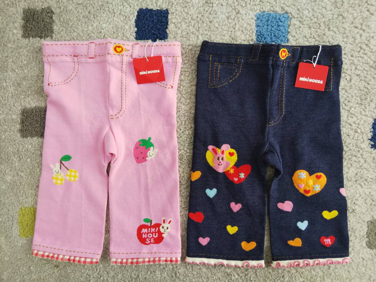★新品★ミキハウス　着回しに重宝！！スパッツ２枚セット　100㎝