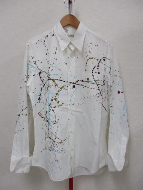 ドルチェ ガッバーナ ペイントデザインシャツ メンズ３９ 長袖シャツ X0321 39 売買されたオークション情報 Yahooの商品情報をアーカイブ公開 オークファン Aucfan Com