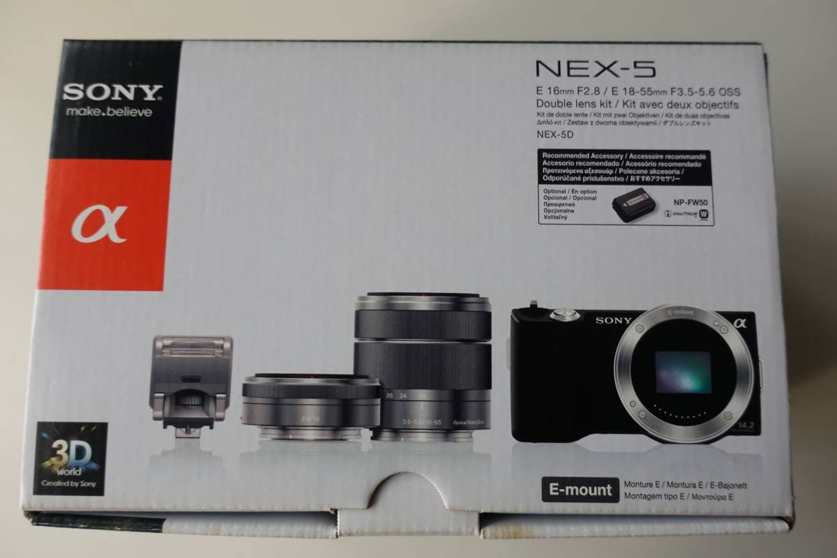 α ダブルレンズキット SONY E 16mm NEX-5D NEX-5N 18-55mm | F2.8