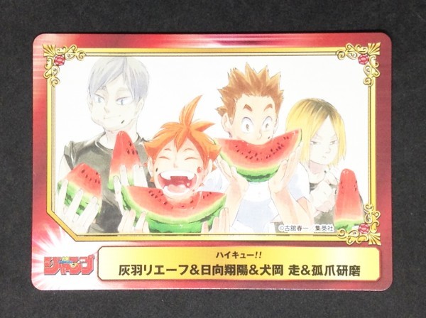 ハイキュー Scfカード 灰羽リエーフ 日向翔陽 犬岡走 孤爪研磨 古舘春一 石井マーク 村瀬歩 池田恭祐 梶裕貴 コミック アニメグッズ 売買されたオークション情報 Yahooの商品情報をアーカイブ公開 オークファン Aucfan Com