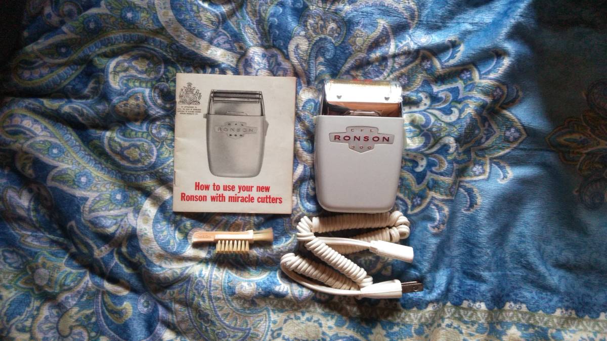 Ronson Razor RONSON ロンソン RONSON ELECTRIC RAZOR With MIRACLE CUTTERS/電気シェーバ/髭剃り 珍品 ...