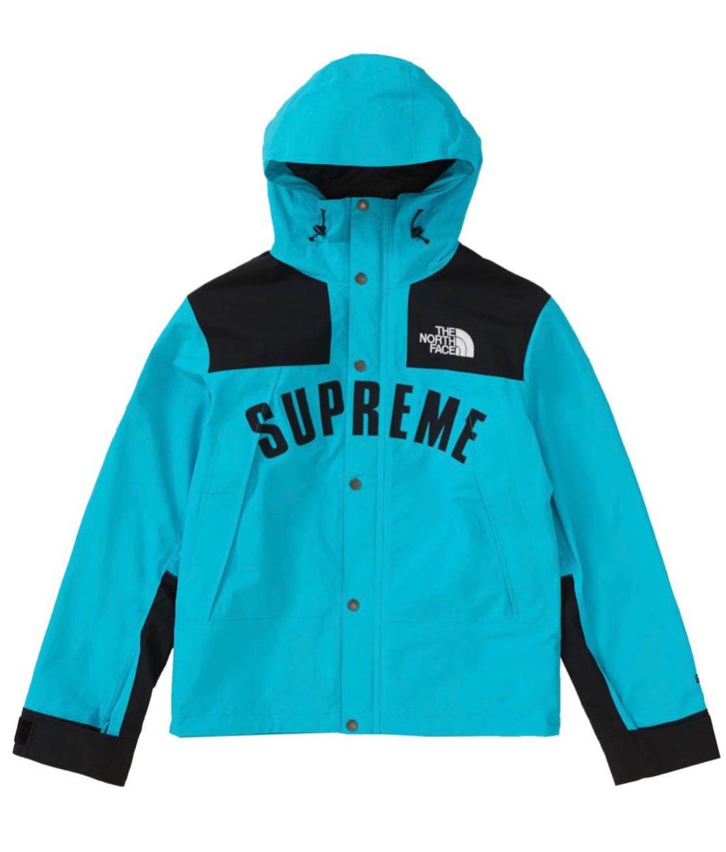 19SS Supreme The North Face Arc Logo Mountain Parka Teal L Large Gore-tex //cupid fleece