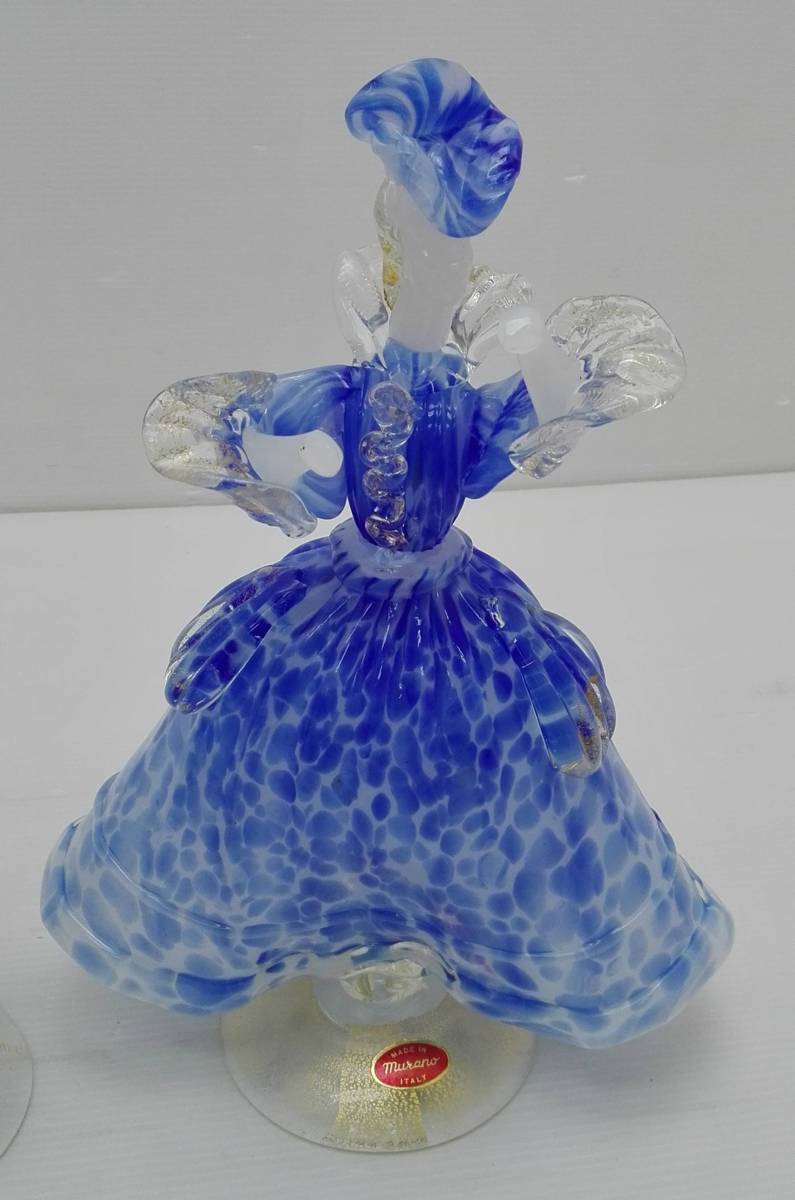 Murano ムラーノ ムラノ イタリア ベネチアンガラス 貴婦人×2 貴公子 