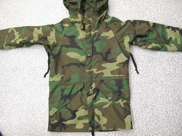 GORE-TEX カモフラージュジャケット 米軍実物 1992年製 ECWCS ゴアテックス 迷彩 ジャケット XS-R 良品