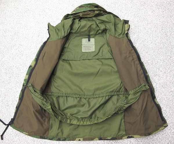 米軍実物 1992年製 ECWCS ゴアテックス 迷彩 ジャケット XS-R 良品