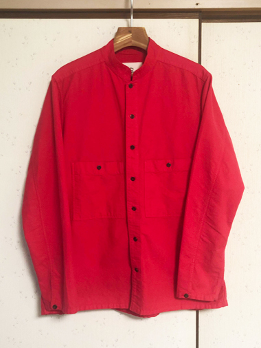 美品 OUTIL CHEMISIER FIRMINY スタンドカラーシャツ ウティ サイズ3(M 