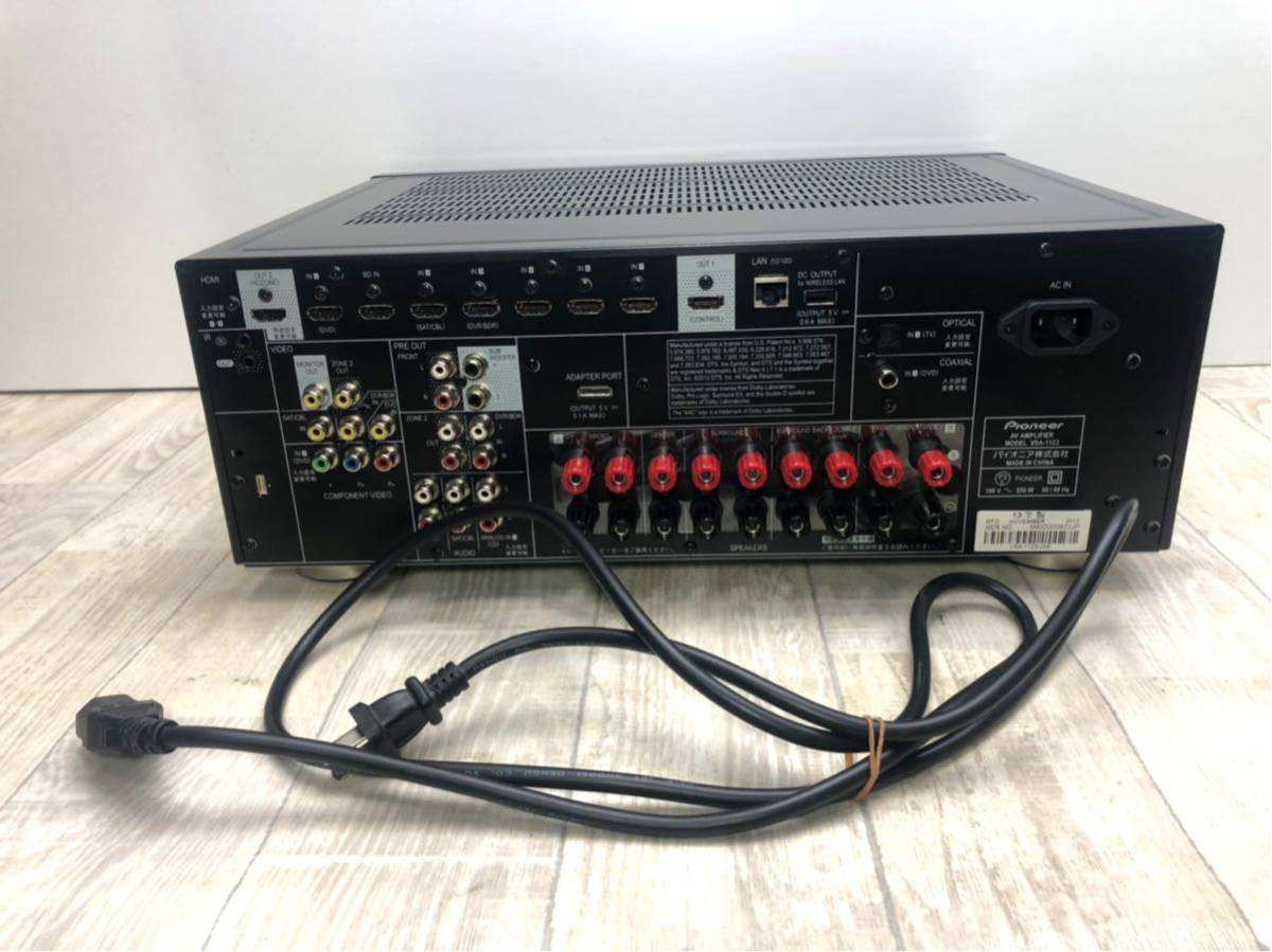 パイオニア AVアンプ AirPlay/MHL/4K/ハイレゾ対応 VSA-1123(中古品)